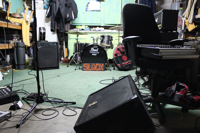 Practice in Nigel's Garage